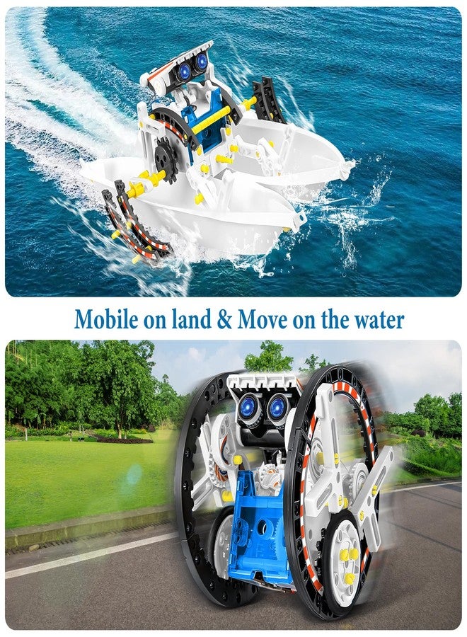 Playsheek 13-in-1 STEM Projects Solar Robot Toy for Kids Ages 8 9 10 11 12 Years Old, Building Science Educational Toys Birthday Gift for Kids Boys Girls (White) - Image 3